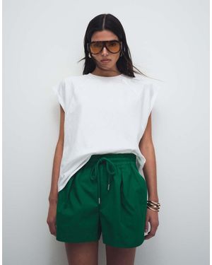 ASOS Raglan Sleeve Heavyweight Boxy Crop Tee - White