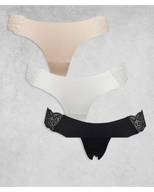 Cotton On 3 Pack Party Trousers Seamless G-string Brief - Multicolour