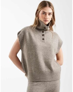 ASOS Funnel Neck Tank Co-Ord - Grey