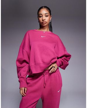 Nike Phoenix Fleece Over-Oversized Sweatshirt - Pink