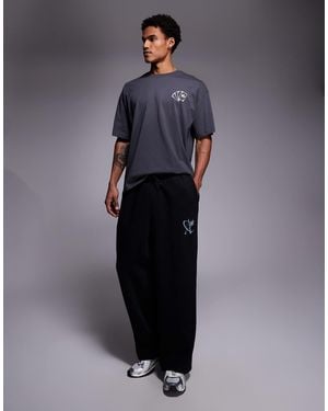 ADPT Loose Fit sweatpants With Star Logo - Blue