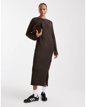 ONLY – maxi-strickkleid - Mehrfarbig