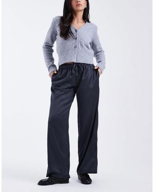 Cotton On Satin Style Pull On Trouser - Blue