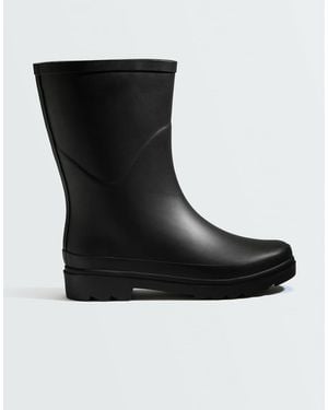 Oysho Wellington Boots - Black