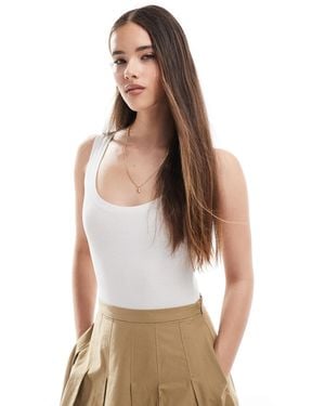 Miss Selfridge Body à encolure dégagée - Blanc