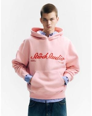 Pull&Bear Stwd Studio Hoodie - Pink