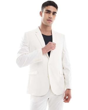 ASOS Slim Suit Jacket - White
