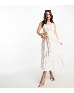 Vero Moda Cross Back Maxi Dress - White