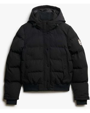 Superdry Everest bomberjacke - Schwarz