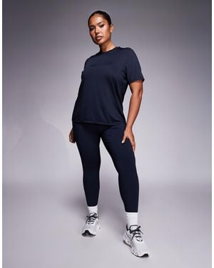 4505 Curve Icon Active Booty Sculpt High Waist Gym leggings With Inner Pocket - Blue