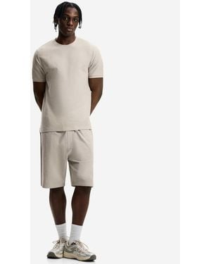 Bershka – strukturiertes, kurzärmliges t-shirt - Natur