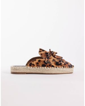 ASOS Joan Espadrille Loafers With Tassels - Brown