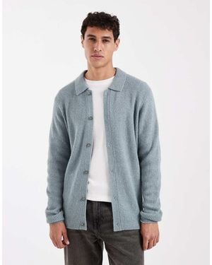Levi's Button Down Polo Knitted Cardigan - Blue
