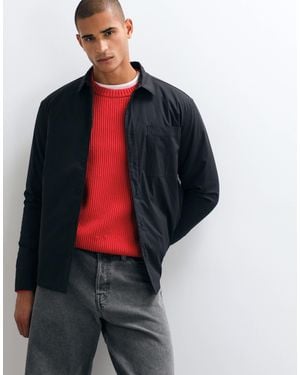 ASOS Wadded Ripstop Overshirt - Red