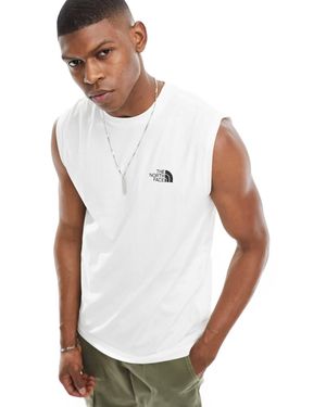 The North Face – simple dome – tanktop mit logo - Weiß