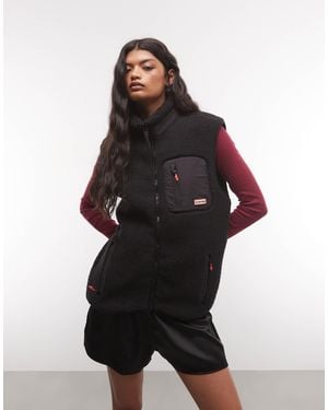 HUNTER Elements Borg Fleece Gilet - Black