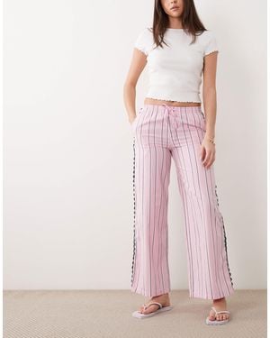 Mango Teen 100% Cotton Straight Trouser - Pink
