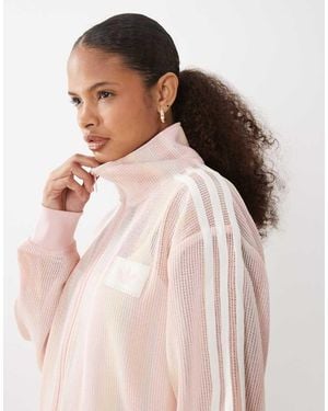 adidas Originals Firebird Knitted Track Top - Pink