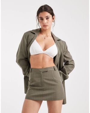 Miss Selfridge Tailored Micro Mini Skort Co-ord - Grey