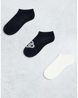 GANT Set Van 3 Paar Sokken Met Monogramlogo - Blauw