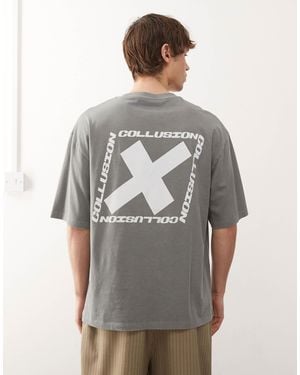 Collusion Logo T-Shirt - Gray