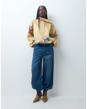 ASOS Jeans Balloon Con Dettaglio Al Polsino - Blu