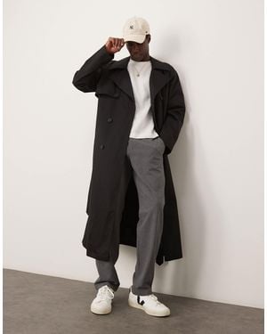 ASOS – oversize-trenchcoat - Schwarz