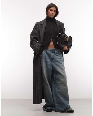 Weekday Logan Cappotto Oversize Doppiopetto - Nero