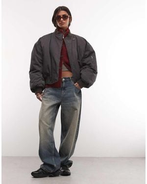 Weekday Oversized Bomberjack Met Knopen - Meerkleurig