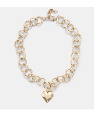 Stradivarius Collana Con Catenina A Cuore Color Oro - Metallizzato