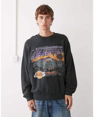 KTZ La Lakers Oversized Sweatshirt - Black