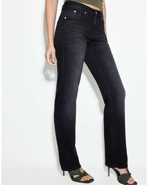 Stradivarius D98 Straight-Leg Jeans - Blauw