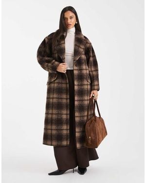 ASOS Textured Formal Coat - Brown