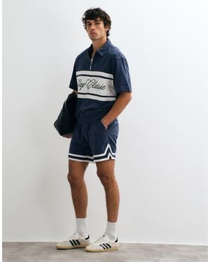 Gap Vintage Tie Waist Shorts Co-Ord - Blue