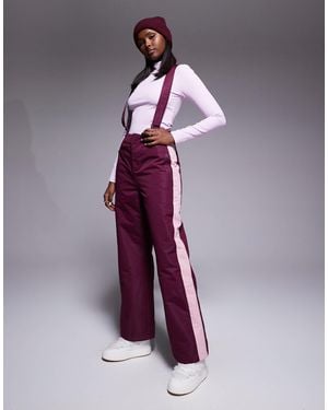 Threadbare Ski Straight Leg Pants - Purple