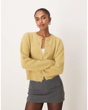 Motel – audrina – flauschige strickjacke - Natur