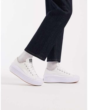 Converse Zapatillas De Deporte Blancas Chuck Taylor All Star Move Ox De - Azul
