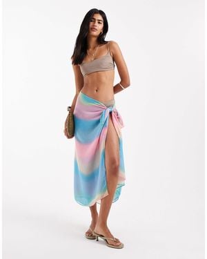 Pieces Large Sarong - Blue