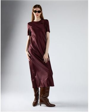 Glamorous Bias Cut Maxi Dress - Red