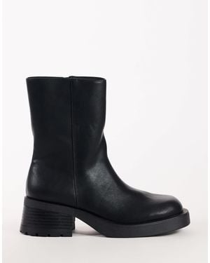 TOPSHOP Lillian Chunky Ankle Boot - Black