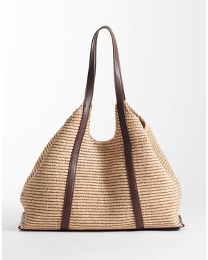 New Look Woven Tote Bag - Natural