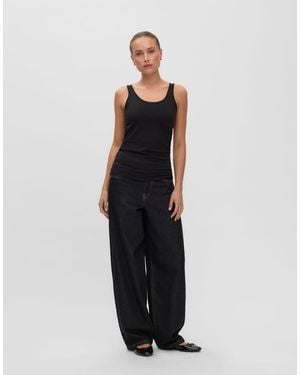 Vero Moda Maxi Pack De 2 Chaquetas Estilo Camisa Sin Mangas Con Cuello En U En Marrón - Negro