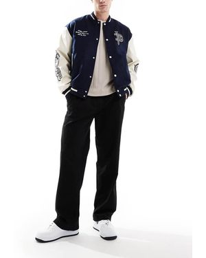 ADPT Chino Ampi Neri Con Coulisse - Blu