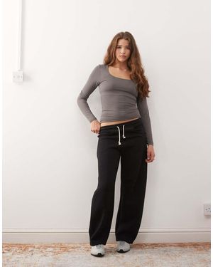 Dickies French Terry Wide Leg Joggers - Black