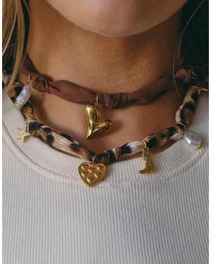 South Beach X liv silverman – bedrucktes halstuch - Braun
