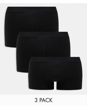 New Look 3 Pack Trunks - Black