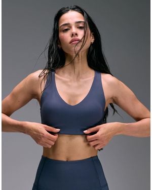 4505 Active Push Up Medium Support Sports Bra - Blue