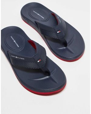 Tommy Hilfiger – strand- zehenstegsandalen - Blau