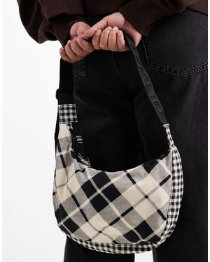 BAGGU Medium Nylon Crescent Bag - Black