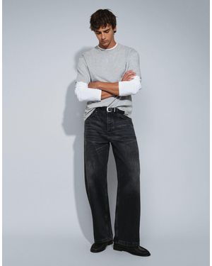 TOPMAN Rigid baggy Fit Jean - Gray